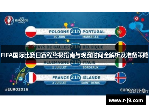 FIFA国际比赛日赛程终极指南与观赛时间全解析及准备策略