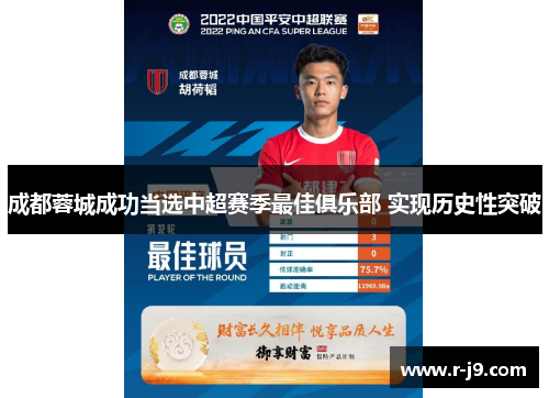 成都蓉城成功当选中超赛季最佳俱乐部 实现历史性突破